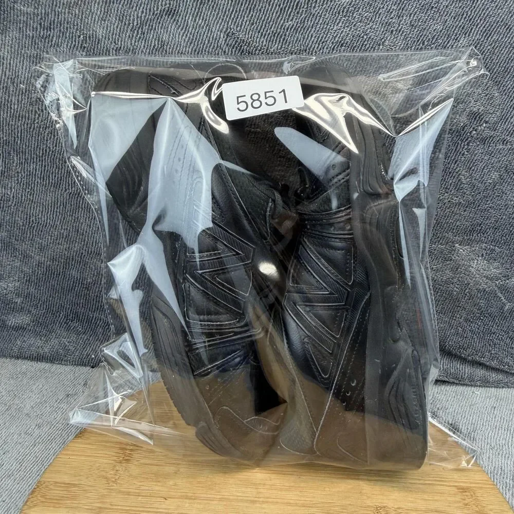 New Balance 519 Shoes Mens Size 10.5 Black Leather Athletic Sneakers MX519BK